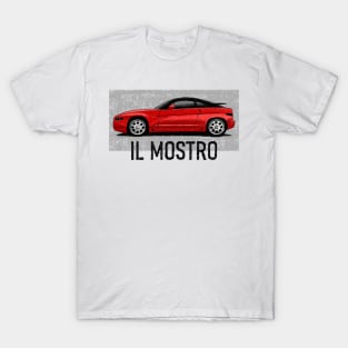 My drawing of the SZ Zagato with the motto "Il Mostro" T-Shirt